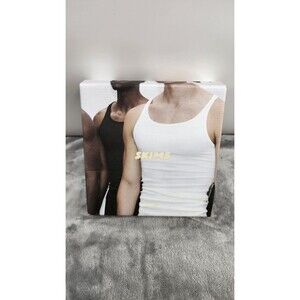 SKIMS Men's Large Onyx Cotton Rib Tank Top 3 Pack NWB